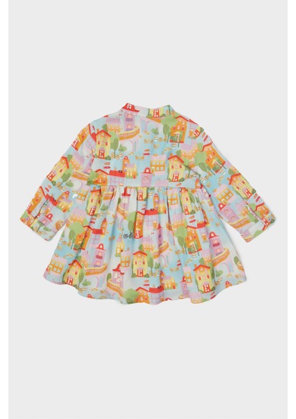 Kız Bebek Desenli Elbise 23PFWBG2903 fiyatları