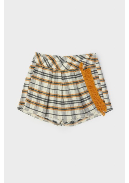 Kız Bebek Desenli Şort Etek 23FW0LT7102