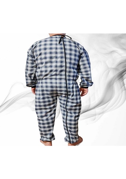 Kısa ve Uzun Kol Tulumu Hasta Bakım Kıyafet Terletmez Ekose Kumaş %100 Pamuk fiyatları