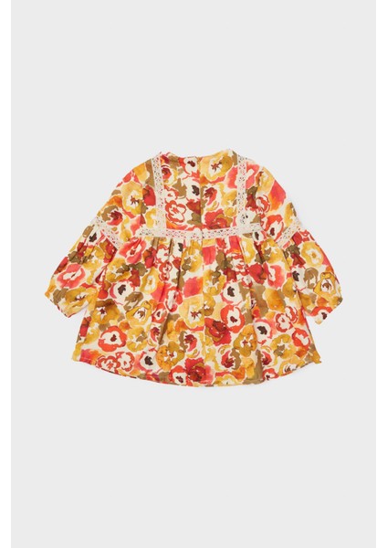 Kız Bebek Desenli Elbise 23FW1BG2909 fiyatları
