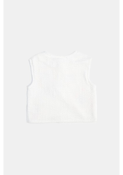 Kız Bebek Beyaz Yelek 23PSSBG2704 fiyatları