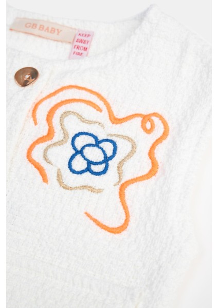 Kız Bebek Beyaz Yelek 23PSSBG2704 modelleri