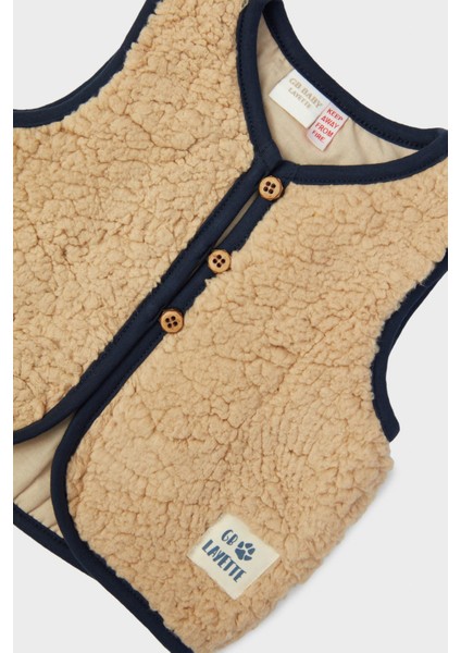 Erkek Bebek Bej Yelek 23FW0LT8705