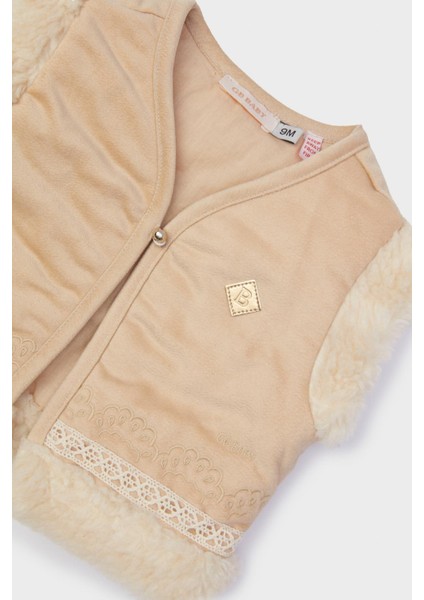 Kız Bebek Ekru Yelek 23FW1BG2730 modelleri