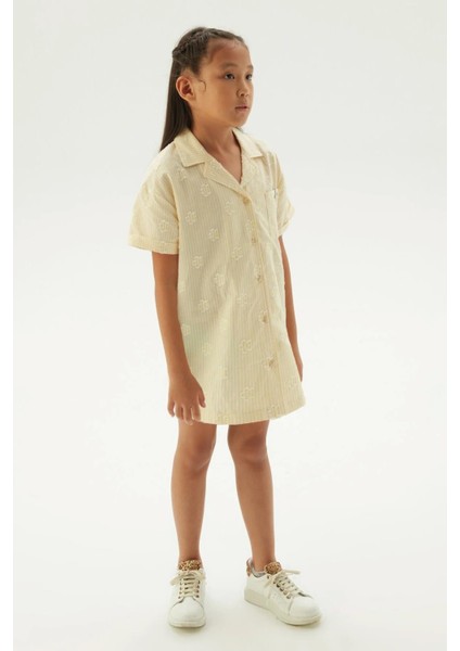 Bg Store Kız Çocuk Sarı Pijama Elbise