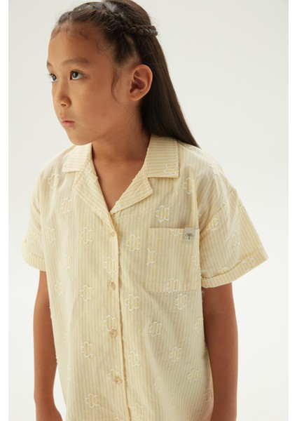 Bg Store Kız Çocuk Sarı Pijama Elbise modelleri