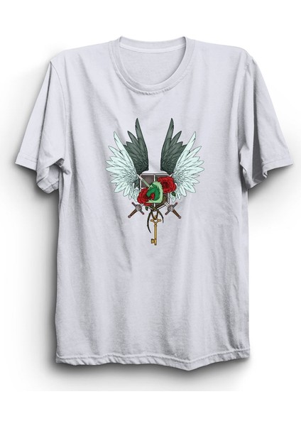 Eren Yeager, Attack On Titan, Mikasa Ackerman, Flag, Manga, Anime Tişört