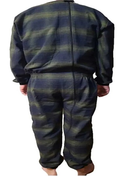 Demans Tulumu - Hasta Bakım Kıyafet - Terletmez Ekose Kumaş %100 Pamuk - Yeni Nesil modelleri