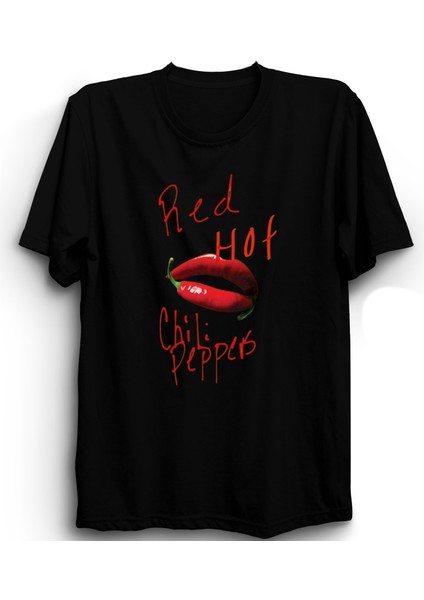 Red Hot Chili Peppers, Pepper Lips, Rock Metal Müzik Grubu Tişörtü