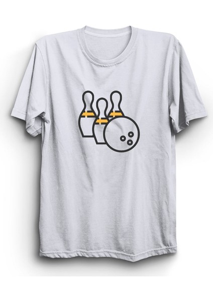 Bowling, Bowling Ball And Pins Tişört