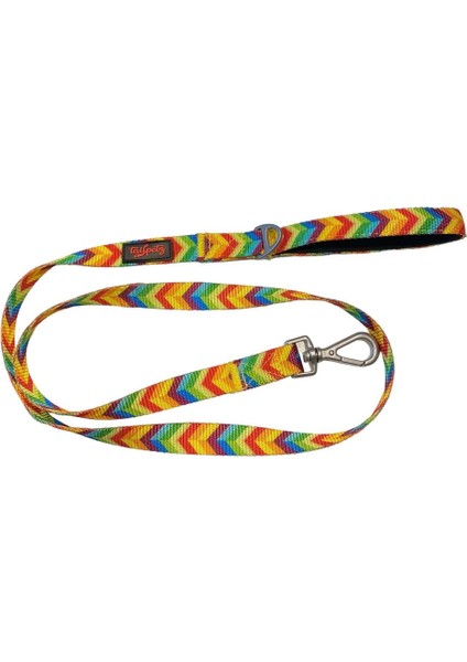 Kedi Köpek Sevk & Gezdirme Kayışı RAINBOW 130x2cm