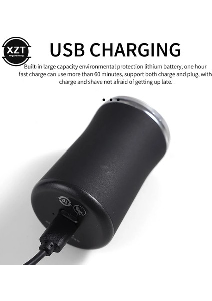 Siyah Stil Mini USB Elektrikli Tıraş Makinesi Elektrikli Tıraş Makinesi Yıkanabilir Şarj Edilebilir Tıraş Makinesi Erkekler Için Islak-Kuru Çift Kullanımlı Cep Boyutu Sakal Jilet (Yurt Dışından) fırsatları