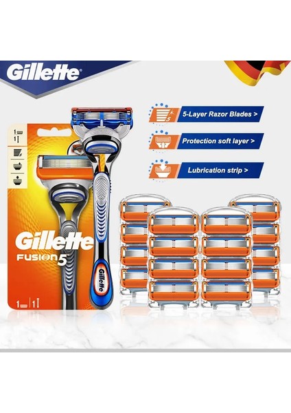 Gümüş Tarzı Güvenlik Jilet Gillette Fusioaving Makinesi Bıçaklı Yüz Tıraş Makinesi Kasetleri Erkekler Için Tıraş Durumda Sakal Shavette Araçları (Yurt Dışından) fiyatları