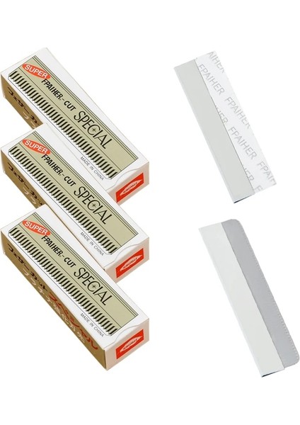 C0012A-02 Stili Adet Paslanmaz Çelik Çok Fonksiyonlu Tüy Bıçakları Profesyonel Saç Kesme Jilet Kazıma Kaş Bıçak Bıçağı A (Yurt Dışından) fiyatları