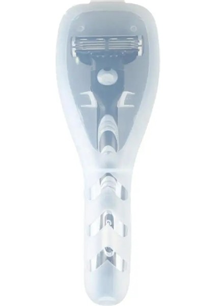 Net Stil Jilet Seyahat Saklama Kutusu Şeffaf Toz Geçirmez Taşıma Çantası Kartuş Kutusu Gillette Jilet Erkekler Günlük Malzemeleri Organizatör (Yurt Dışından) indirimleri