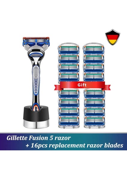 Yeşil Stil Güvenlik Düz Jilet Gillette Fusioaver Erkekler Için Standlı Tıraş Makinesi Kasetleri Jiletli Tıraş Seti Shavette (Yurt Dışından)