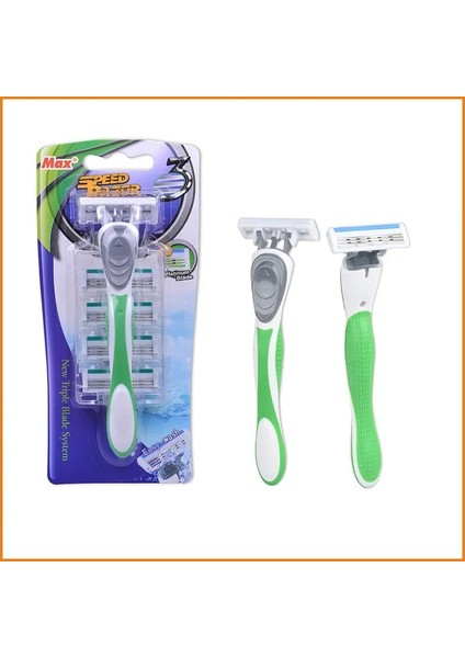 Yeşil Stil Süper Isveç Paslanmaz Çelik Bıçak Beş Bıçak Sistemi Jilet Erkekler Için Yüksek Beş Bıçaklı Tıraş Makinesi (Yurt Dışından) fiyatları