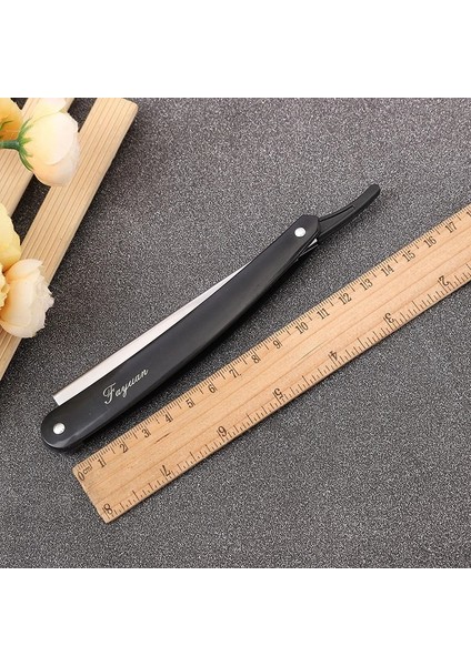 01-Siyah Tarzı -Renk Yeni Erkek Manuel Jilet Düz Kenar Paslanmaz Çelik Jilet Katlanır Tıraş Bıçağı (Yurt Dışından) modelleri