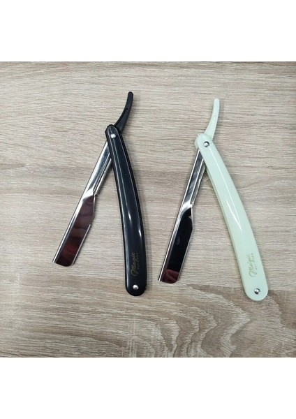 01-Siyah Tarzı -Renk Yeni Erkek Manuel Jilet Düz Kenar Paslanmaz Çelik Jilet Katlanır Tıraş Bıçağı (Yurt Dışından) fırsatları