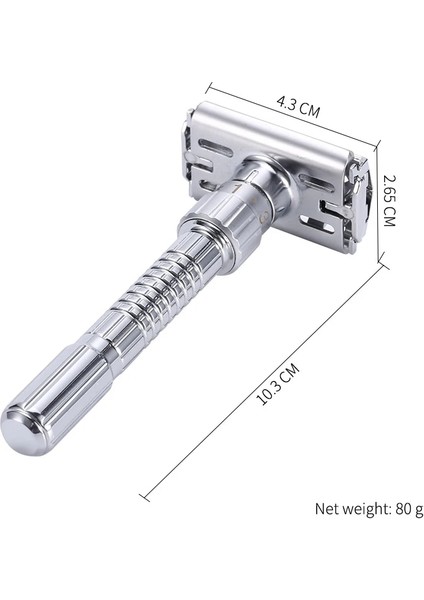 Bir Stil Ayarlanabilir Çift Kenar Tıraş Emniyetli Tıraş Makinesi Tıraş Bıçakları Bıçaklı Çinko Alaşımlı Krom Jilet (Yurt Dışından) indirimleri