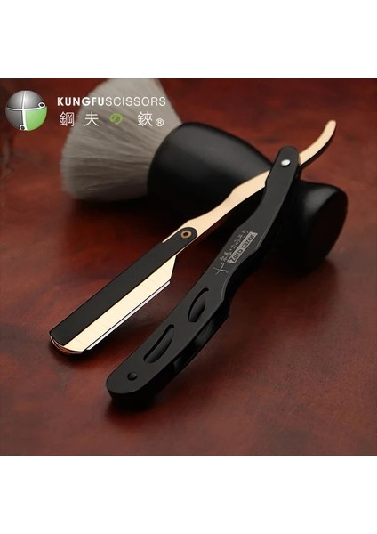 KF02 Tarzı Berber Erkek Tıraş Makinesi Düz Kenar Berber Jileti Bıçak Manuel Sakal Tıraş Değiştirilebilir Bıçaklar Erkekler Için (Yurt Dışından)