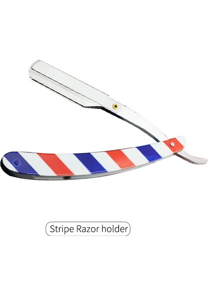 Şerit Stili Erkekler Tıraş Berber Aletleri Saç Jilet ve Bıçakları Antik Siyah Katlanır Tıraş Bıçağı Paslanmaz Çelik Düz Jilet Tutucu (Yurt Dışından)