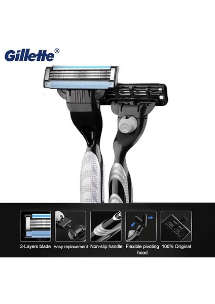 Sarı Stil Erkekler Için Tıraş Makinesi Gillette Matraight Jilet Kılıfı Tıraş Makinesi Kasetleri Standı ile Emniyet Tıraş Bıçakları Sakal Shavette (Yurt Dışından) indirimleri