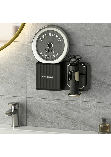 Beyaz Stil Duvara Monte Elektrikli Tıraş Makinesi Tutucu Raf Organizatör Diş Fırçası Depolama Tutucu Ev Banyo Aksesuarları Için Yumruksuz Depolama (Yurt Dışından) indirimleri