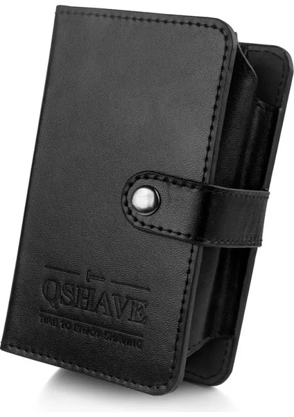 Siyah Stil Qshave Tıraş Makinesi Tıraş Fırçası Seyahat Çantası, Geçmeli, Islak Tıraş Seyahat Seti, Kocaya Hediyeler, Gezginlere Hediyeler (Yalnızca Kılıf) (Yurt Dışından) fiyatları