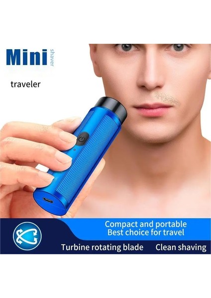 Mavi Stil Erkekler Son Mini Elektrikli Tıraş Makinesi Taşınabilir Seyahat Otomatik Mavi ve Siyah Tıraş Makinesi Giyotin Kadın Epilasyon Bıçağı (Yurt Dışından) fırsatları