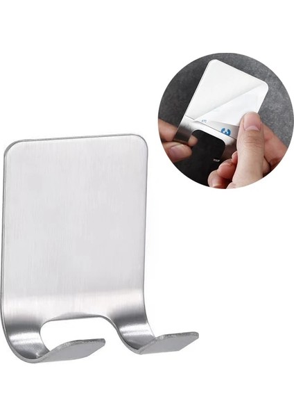 Gümüş Tarzı 1 Adet Paslanmaz Çelik Jilet Tutucu Erkekler Tıraş Bıçağı Stand Rafı Tıraş Bıçağı Depolama Rafı Banyo Depolama Kanca Organizatör (Yurt Dışından)