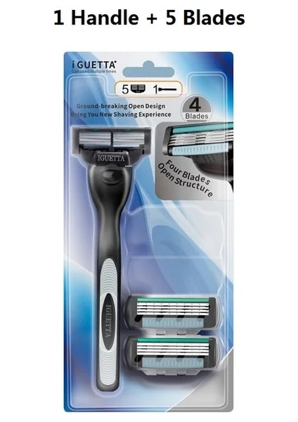 Pembe Tarzı Yüksek Li Erkek Güvenlik Jilet Keskin Paslanmaz Çelik Tıraş Makinesi Yedek Kafa Uyumlu Maaving Bıçakları (Yurt Dışından)