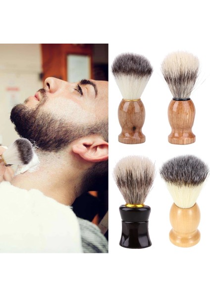 No.2 Tarzı Porsuk Saç Erkek Tıraş Fırçası Berber Salonu Erkekler Yüz Sakal Temizleme Aletleri Tıraş Aracı Jilet Fırçası Adam Için (Yurt Dışından)