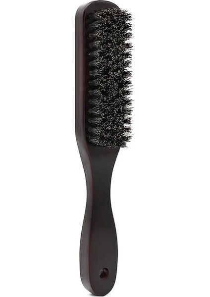 No.2 Tarzı Masif Ahşap Domuzu Kıl Sakal Tıraş Fırçası Sakal Masaj Saç Fırçası Kavisli Ahşap Erkek Bıyık Fırçaları Salon Berber Sakal Fırçası (Yurt Dışından)