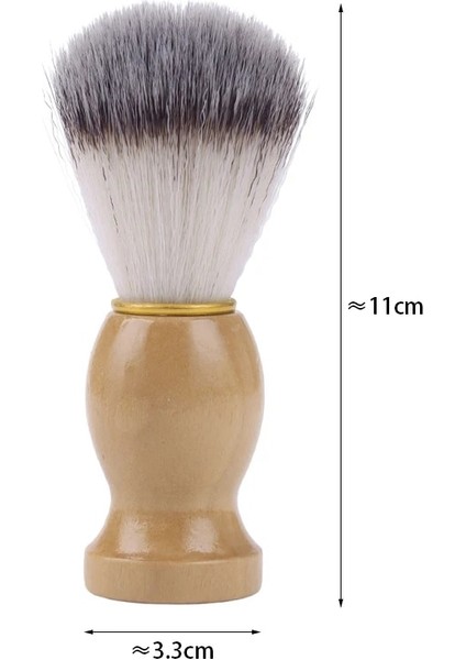 1 Adet Erkek Tıraş Fırçası Berber Salonu Erkekler Yüz Sakal Temizleme Cihazı Tıraş Aracı Tıraş Bıçağı Ahşap Saplı (Yurt Dışından)