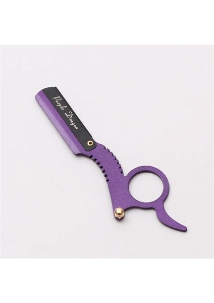 No.3 Tarzı Düz Kenar Berber Jileti Saç Kesimi Sakal Kaş Tıraş Aracı Manuel Epilasyon Jilet Kuaför Kırpma Bıçakları Değiştirilebilir (Yurt Dışından)