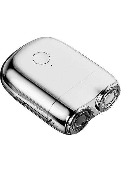Gümüş Tarzı Su Geçirmez Taşınabilir USB Erkek Tıraş Makinesi Şarj USB Maver Manyetik Kesici Kafa Tıraş Makinesi 3D Yüzen Seyahat Çamaşır Jileti (Yurt Dışından)