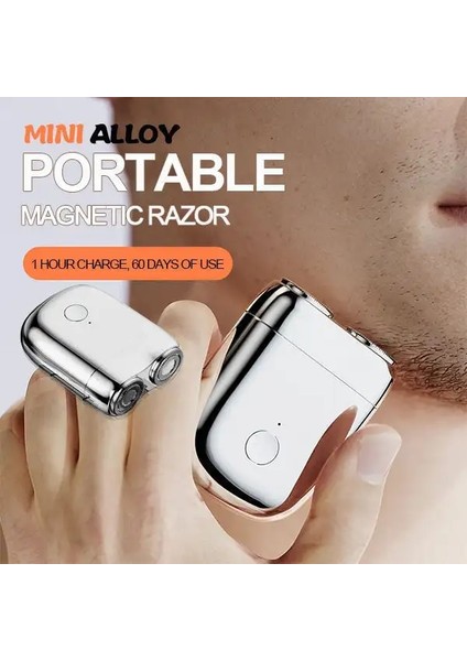 Gümüş Tarzı Su Geçirmez Taşınabilir USB Erkek Tıraş Makinesi Şarj USB Maver Manyetik Kesici Kafa Tıraş Makinesi 3D Yüzen Seyahat Çamaşır Jileti (Yurt Dışından) fiyatları