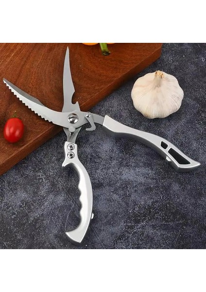 Kahverengi Tarzı Çok Fonksiyonlu Kitcheors Güçlü Tavuk Kemik Eti Balık Sebzeler Paslanmaz Çelik Profesyonel Makaslar Kesici (Yurt Dışından)