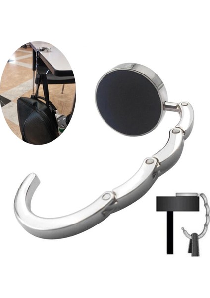 Stil4-Pembe Tarzı Moda Çanta Tutucu Çanta Askısı Katlanır Kanca Tutucu Taşınabilir Anahtarlık Raf Masa Kanca Donanım Seyahat Açık Depolama (Yurt Dışından) fiyatları