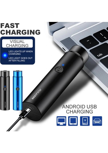 Siyah Stil Mini Elektrikli Tıraş Makinesi Erkek Jilet Taşınabilir Sakal Düzeltici Seyahat USB Yıkanabilir Jilet Şarj Edilebilir Yüz Tam Vücut Tıraş Seyahat (Yurt Dışından) modelleri
