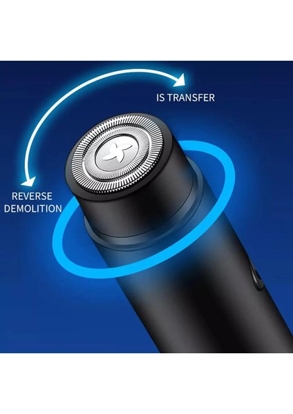 Siyah Stil Mini Elektrikli Tıraş Makinesi Erkek Jilet Taşınabilir Sakal Düzeltici Seyahat USB Yıkanabilir Jilet Şarj Edilebilir Yüz Tam Vücut Tıraş Seyahat (Yurt Dışından) fırsatları
