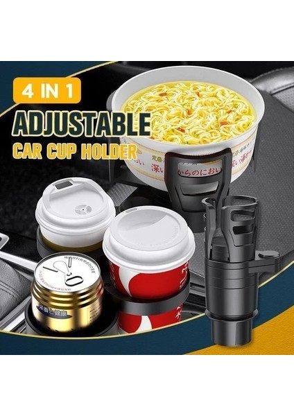 1 Adet Tarzı 4 In 1 Ayarlanabilir Araba Bardak Tutucu Araba Içme Suyu Şişesi Tutma Derece Dönebilen Su Bardak Tutucu Araca Monteli Kaymaz (Yurt Dışından) modelleri