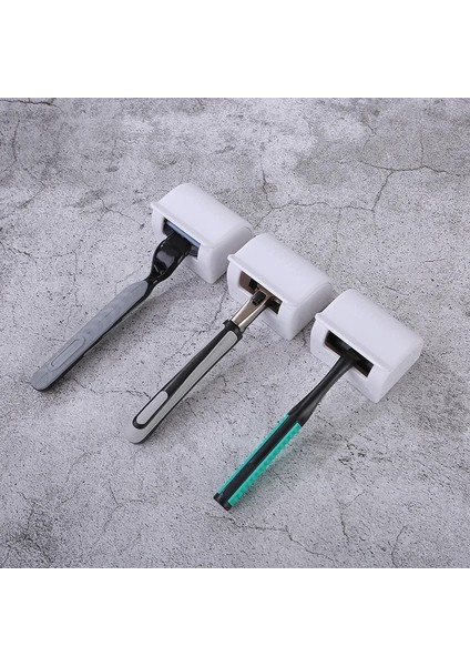 Beyaz Stil 1 Adet Toz Geçirmez Erkek Jilet Tutucu Duvar Kendinden Yapışkanlı Tıraş Makinesi Tutucu Asılı Raf Banyo Aksesuarı Banyo Desteği Plastik (Yurt Dışından) fiyatları
