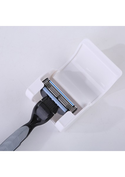 Beyaz Stil 1 Adet Toz Geçirmez Erkek Jilet Tutucu Duvar Kendinden Yapışkanlı Tıraş Makinesi Tutucu Asılı Raf Banyo Aksesuarı Banyo Desteği Plastik (Yurt Dışından) fırsatları