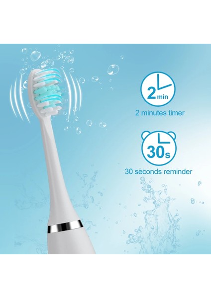 Kahverengi Tarzı Ultrasonik Elektrikli Diş Fırçası USB Şarj Edilebilir Diş Plak Temizleme 6 Ayarlanabilir Mod Ipx7 Dakika Yetişkin Diş Fırçaları (Yurt Dışından)