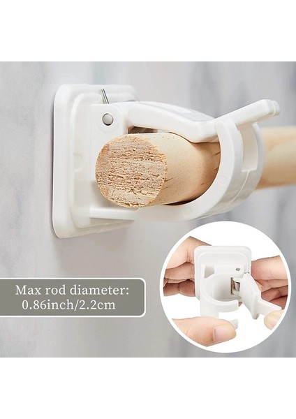 2 Adet-Şeffaf Stil Kendinden Yapışkanlı Kancalar Yumruksuz Perde Çubuk Klip Kanca Duş Perdesi Çubuk Asılı Tutucu Ev Sabit Klip Asılı Kanca Tutucu (Yurt Dışından) indirimleri