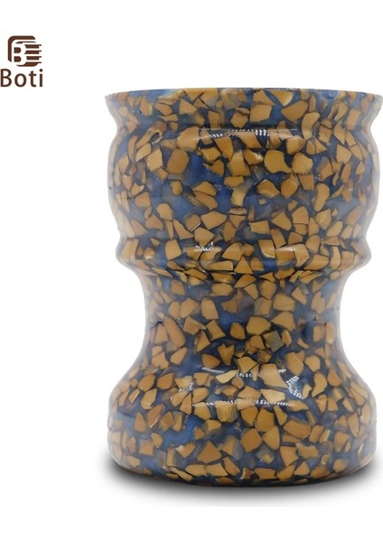 24MM Tarzı Boti Tıraş Fırçası Saplı Ceviz Ahşap ve Reçine El Yapımı Sakallı Islak Tıraş Aletleri Jiletli (Yurt Dışından)