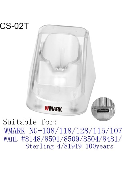 CS-02B Stili Wmark Saç Kesme Makinesi Şarj Standı Jilet Standı Clipper Şarj Standı Tabanı Dock Cs-02 Wmark Ng Için Istasyon Kızağı (Yurt Dışından) modelleri
