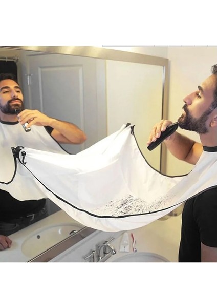 YZ50-SIYAH Tarzı Şık Erkek Sakal Önlük Tıraş Önlük Bakımı Temiz Saç Yetişkin Önlüğü Yüz Tıraş Tutucu Kuaför Banyo Organizatör Adam Için Hediye (Yurt Dışından) fırsatları